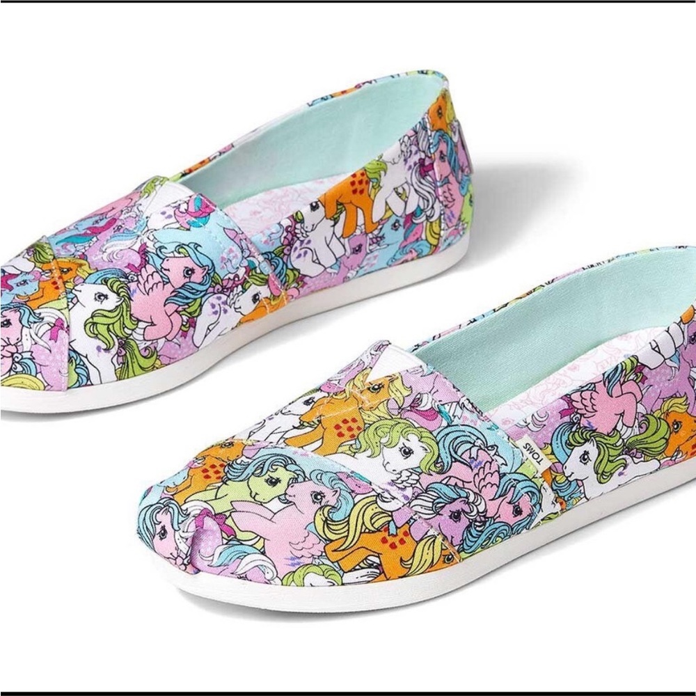 EUC My Little Pony X TOMS size 8